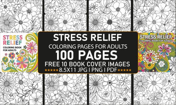 Download Stress Relief Adult Coloring Book - KDP - Stress relief adult coloring book Collection