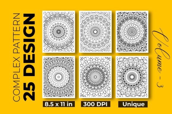 Download Pattern Coloring Pages for Adults V-03 - Premium Resources