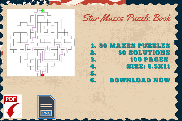Download Kdp Templates Star Mazes Activity - Premium Resources