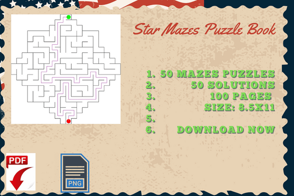 Download Kdp Templates Star Mazes Activity - Premium Resources
