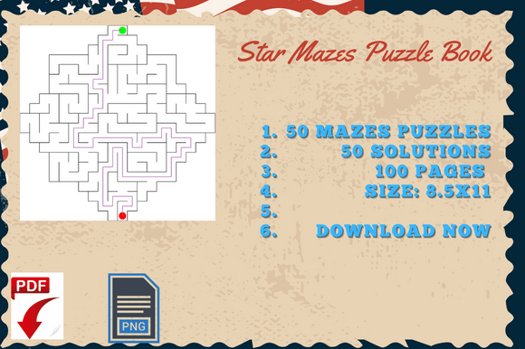 Download Kdp Templates Star Mazes Activity - Premium Resources