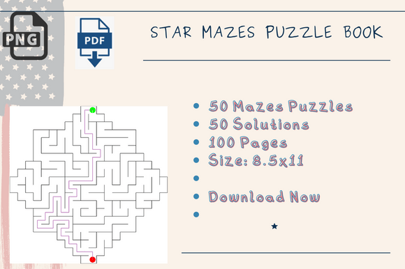 Download Kdp Templates Star Mazes Activity - Premium Resources