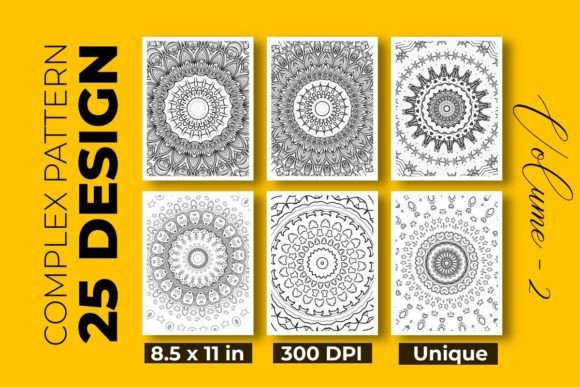 Download Pattern Coloring Pages for Adults V -02 - Premium Resources