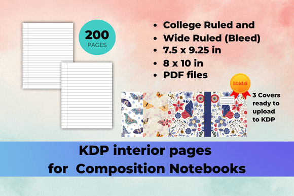 Download KDP Templates for Composition Notebooks - Premium Resources